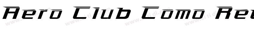 Aero Club Como Regul字体转换